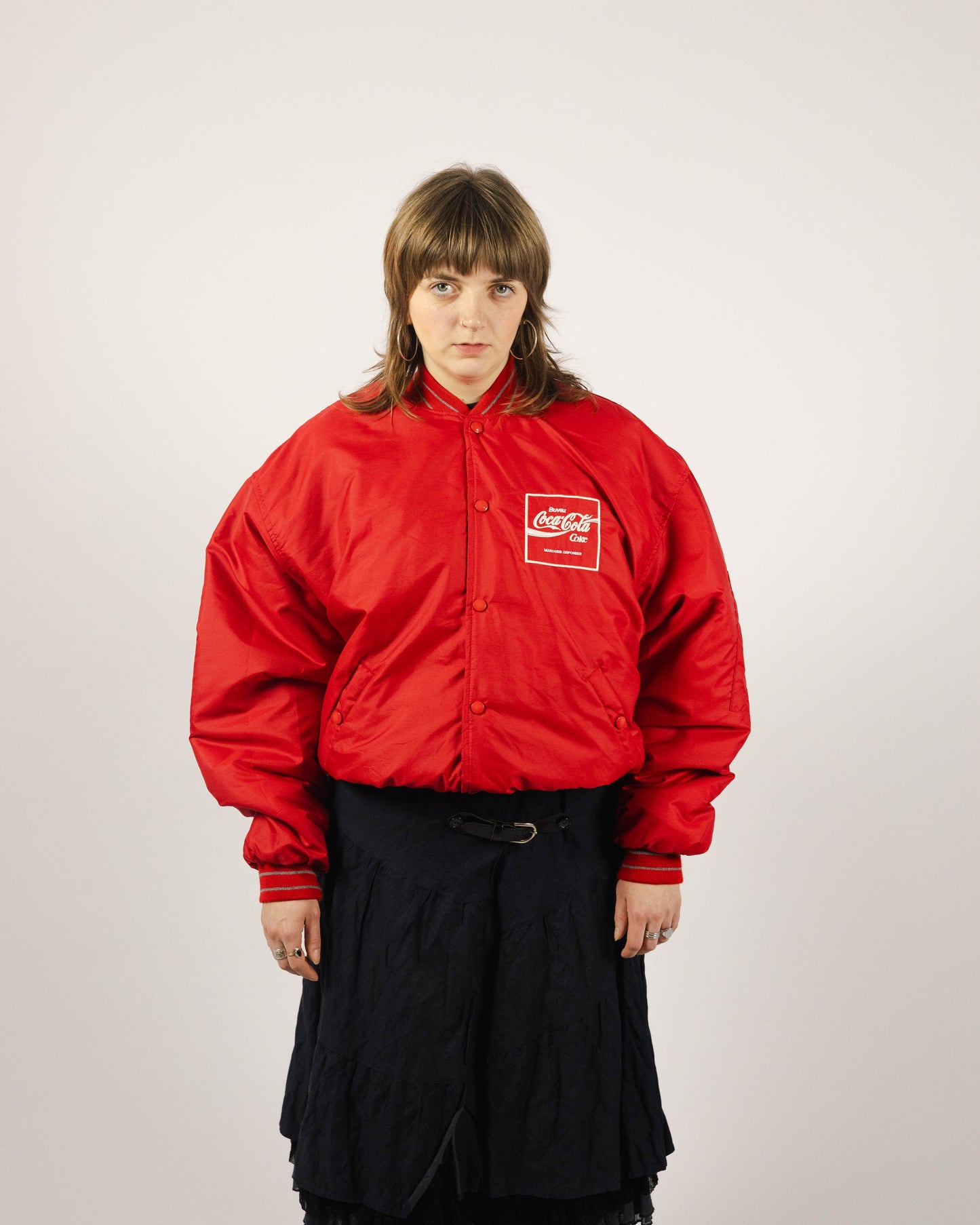 Coca Cola red bomber jacket