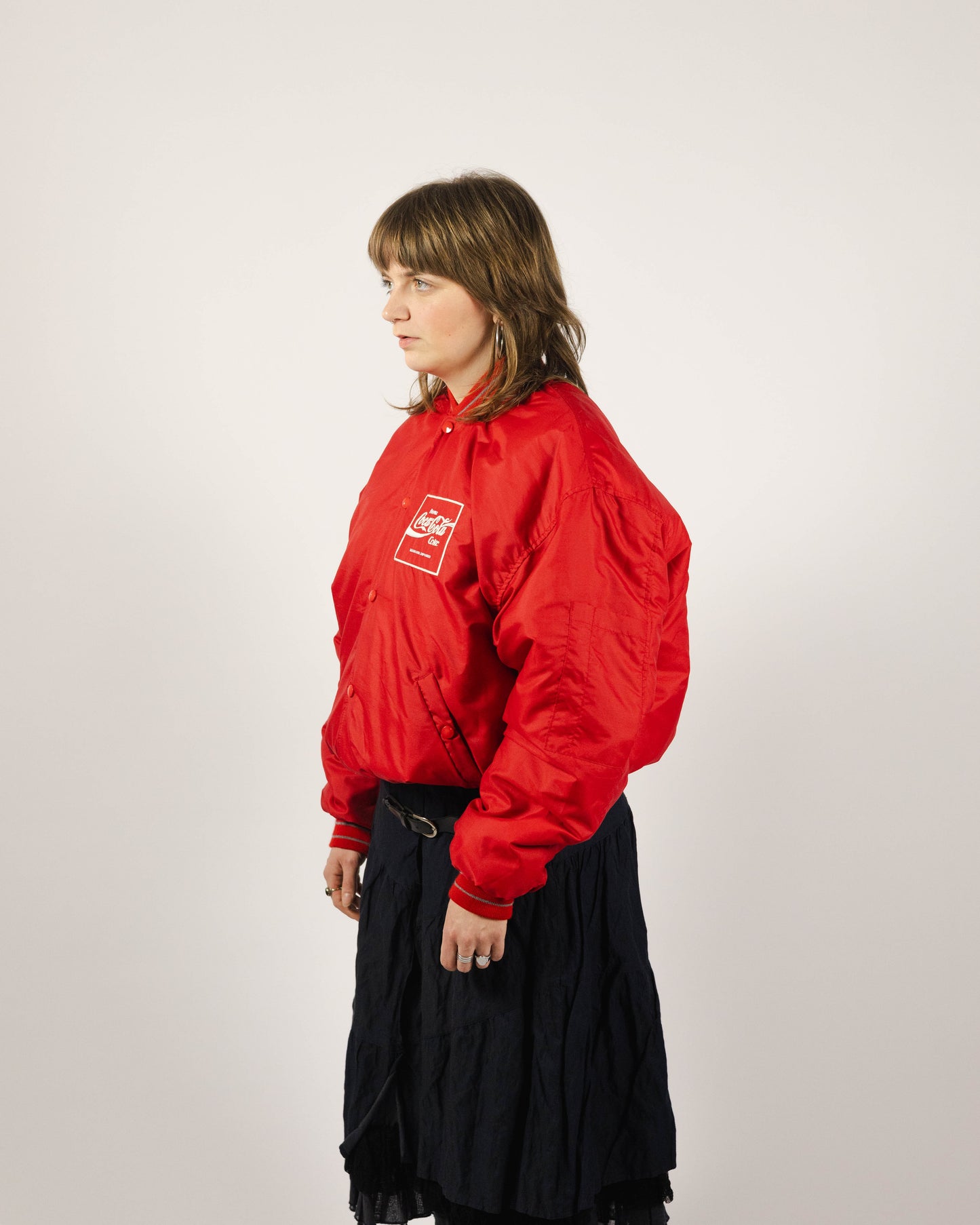 Coca Cola red bomber jacket