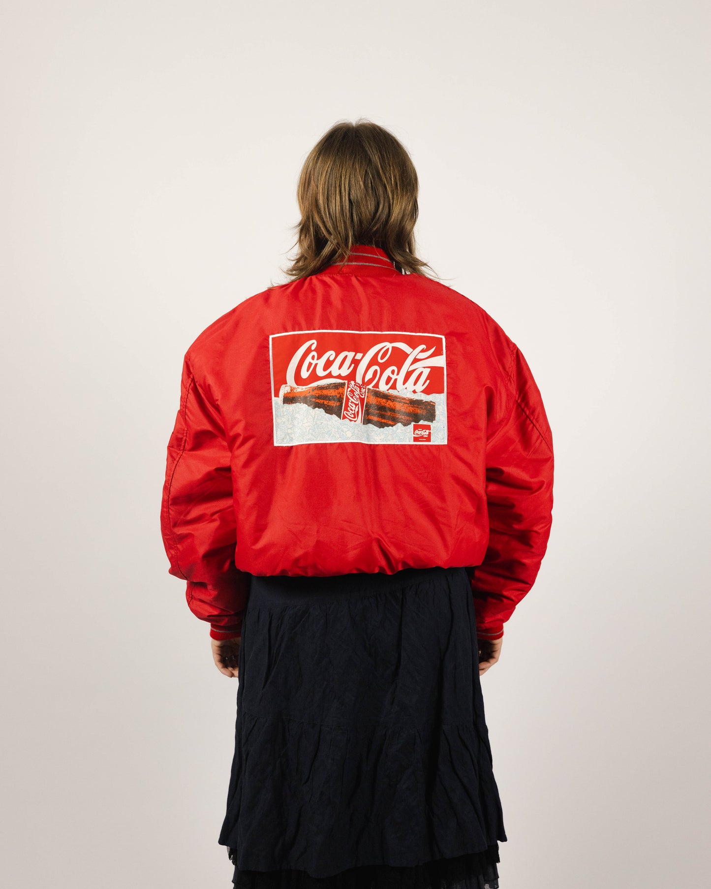 Coca Cola red bomber jacket