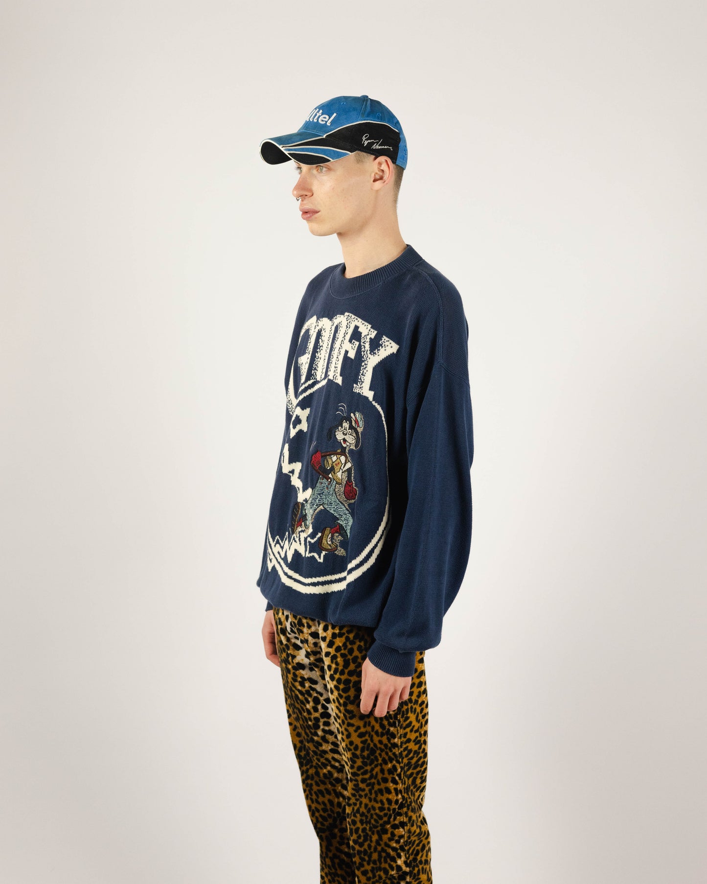 Iceberg Disney knit with embroidered Goofy